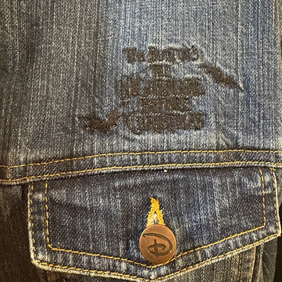 Disney Nightmare before Christmas vintage denim jacket L - Picture 2 of 6